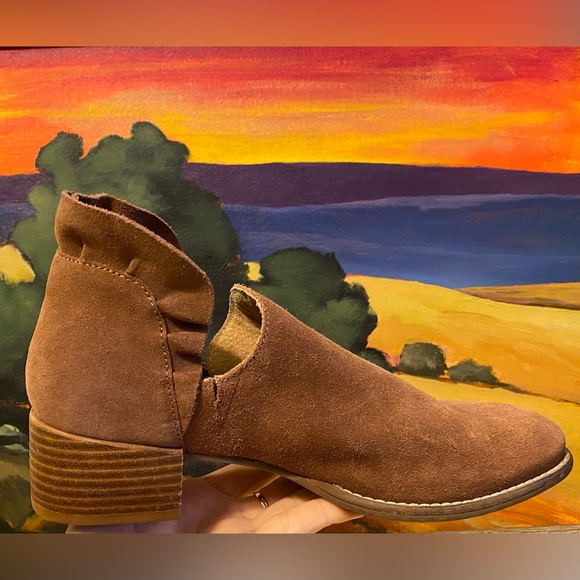 Anthropologie Seychelles yummy brown 100% leather booties - Picture 3 of 13